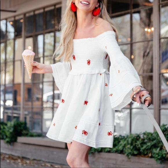 🆕 Free People Counting Daisies Embroidered Dress - Picture 6 of 6